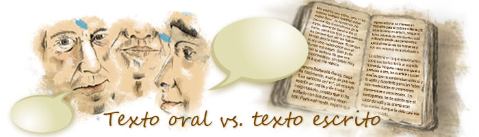 Texto oral vs texto escrito