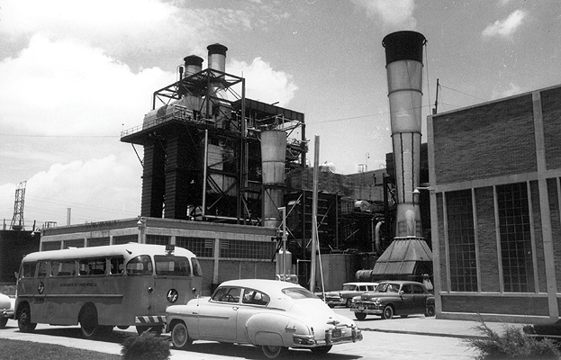Lechería power plant in the State of Mexico, 1940s