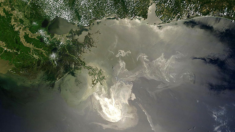 Contaminación por derrame de la plataforma petrolífera Deepwater Horizon en el Golfo de México