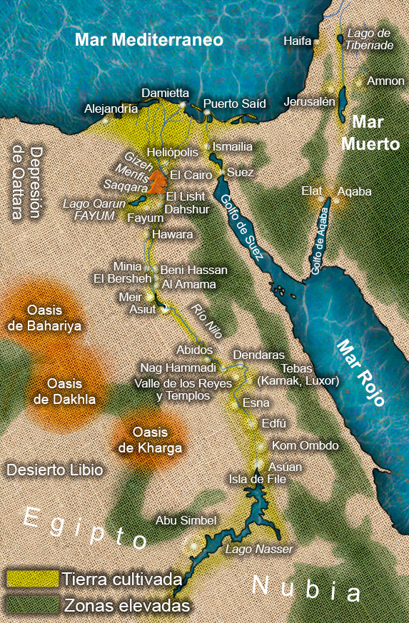 Mapa del Egipto Antiguo