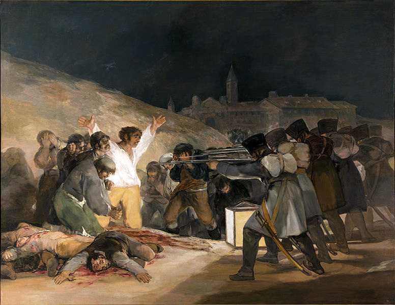 Francisco Goya, El tres de mayo de 1808 en Madrid., 1814.