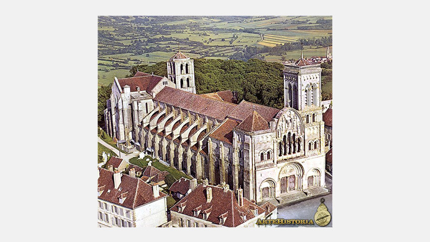 Santuario de Vézelay, Francia. Siglo XII. De acuerdo con la tradición cristiana, en este templo se encuentran los restos de María Magdalena.