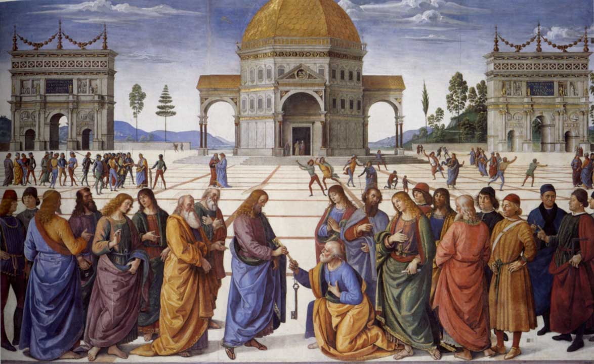 Entrega de las llaves, Perugino