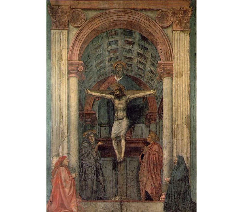 Sagrada Trinidad, Masaccio, 1425-1428, Fresco